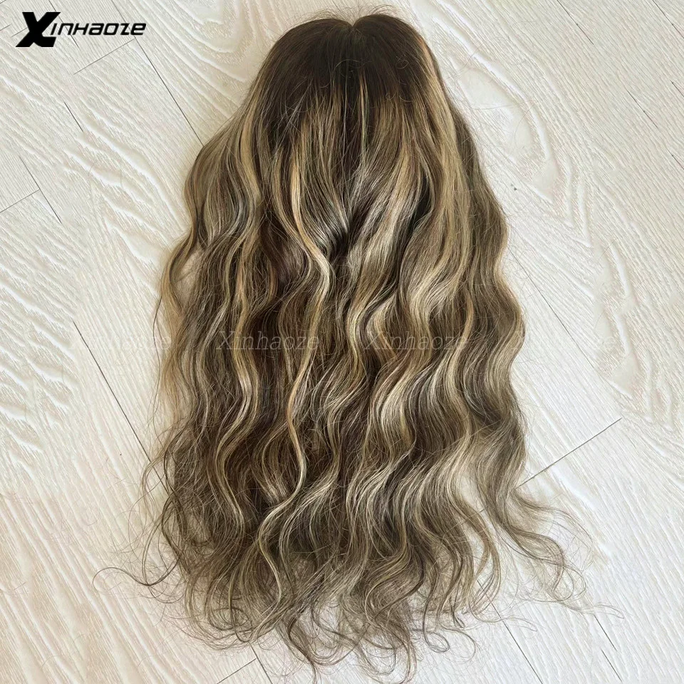 13x6 Blonde Highlight Wigs Ash Blonde Body Wave Lace Front Wig 360 Lace Frontal Wigs 13x4 Silk Top Human Hair Wigs For Women