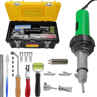 1600W Hot Air Gun Plastic Welding Machine Welding Tool 20 ℃600 ℃ Variable Temperature Control 21 Piece Hot Air Gun Kit
