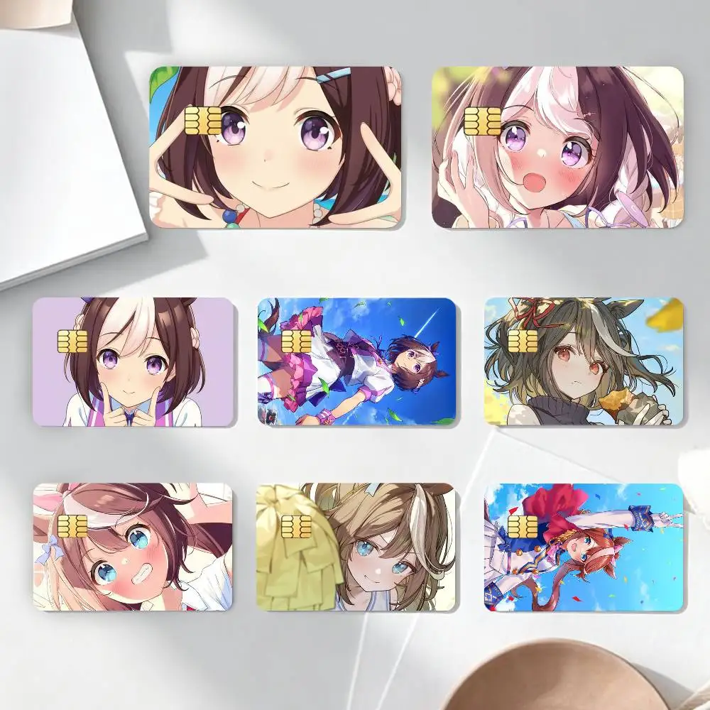 

P-Pretty Derby Special W-Week Credit Card HD Stickers Game Card Decal Card Matte Film Skin Small Chip Waterproof Sticker