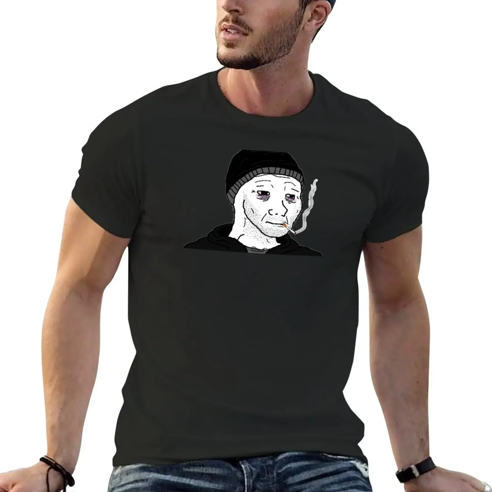 

Doomer Guy Meme T-Shirt tops summer top sublime t shirts for men graphic