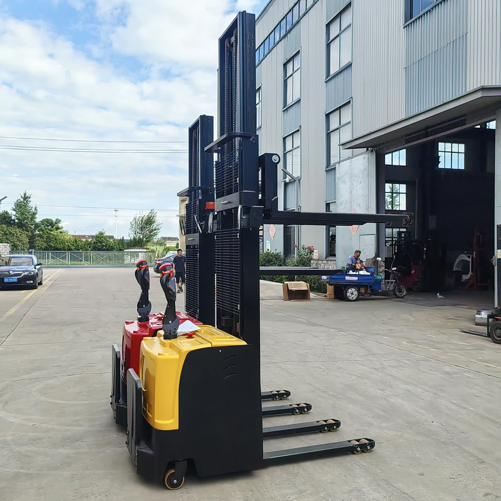 All-electric stacking station driving walking high stacking forklift battery hydraulic lift truck 1.5/2 tons 456 meters
