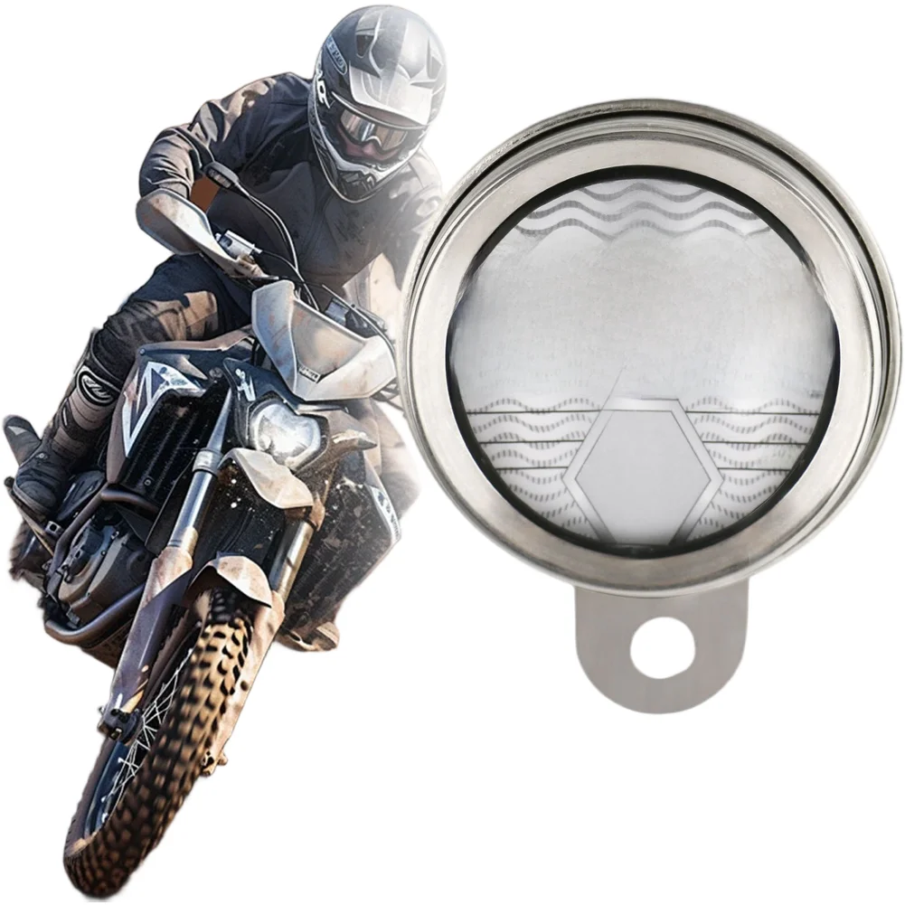 Stainless Steel Motorcycle Tax Disc Holder with Secure Waterproof Seal and Fitment Suitable for Outdoor Motorcycle Use