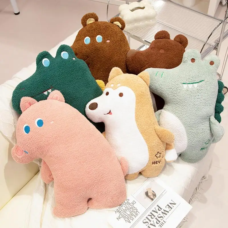 Morbido peluche Imbottiture in cotone Bambole abbracciabili Bambola per animali domestici Cuscino per dormire per bambini Animali Acompagnare giocattoli Regali di compleanno per ragazze per bambini