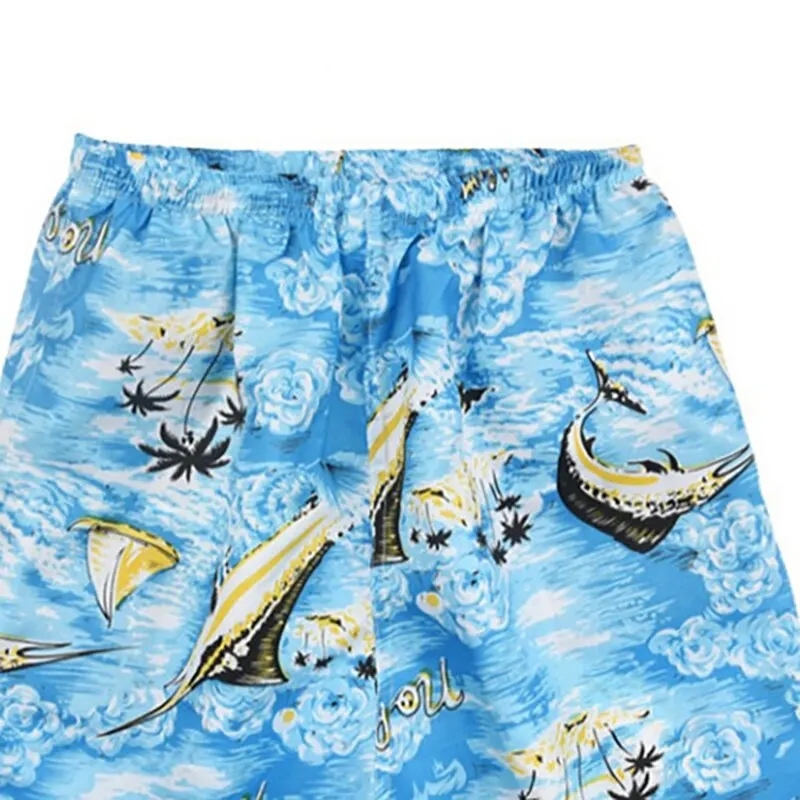 Summer Men\'s Equal Size Beach Pants 2023 Hawaiian Style Fake Print Multi-Color Patchwork Shorts Everyday Casual Shorts