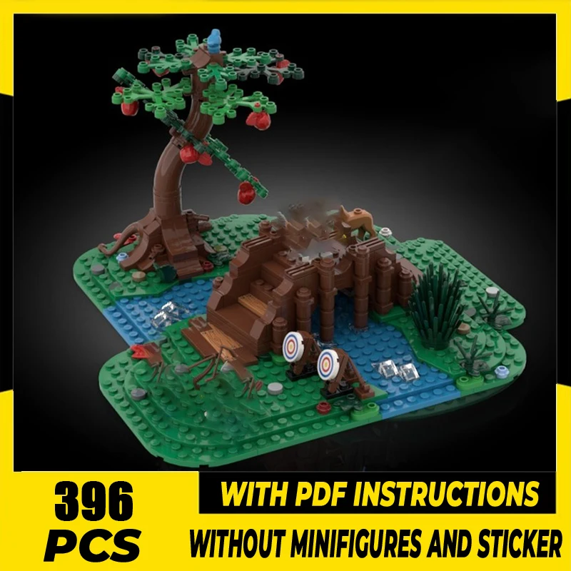 

Medieval Model Moc Building Blocks Castle Archery Practice Bricks Model DIY Assembly Construction Street View Toy Holiday Gifts