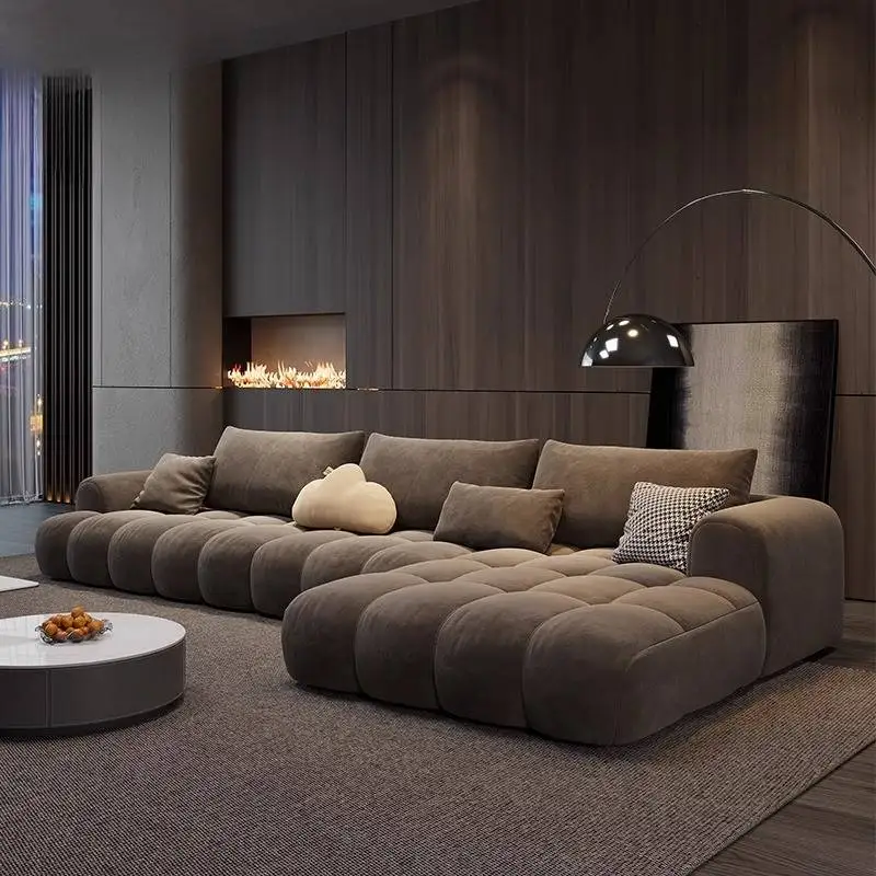 

Designer Brown Living Room Sofas Cheap Minimalist Soft Nordic Living Room Sofas Bubble Modern Woonkamerbanken Furniture For Home