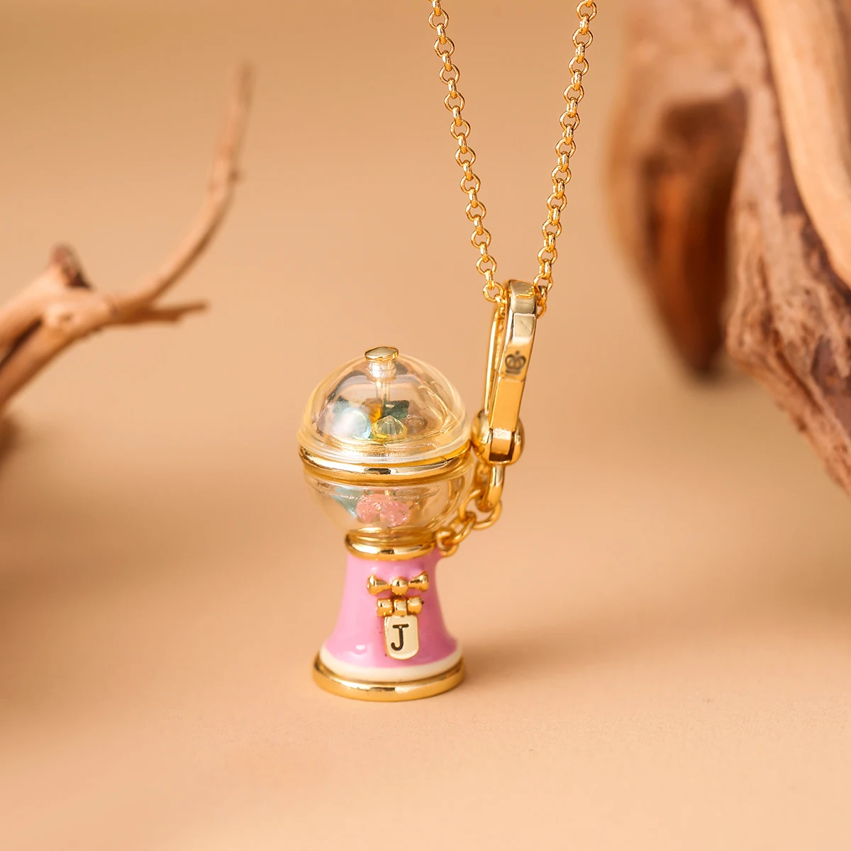 Fashion Sweet Crystal Candy Machine Pendant Necklace for Women Keychain Pendant Cool Romantic Party Jewelry Valentine\'s Day Gift