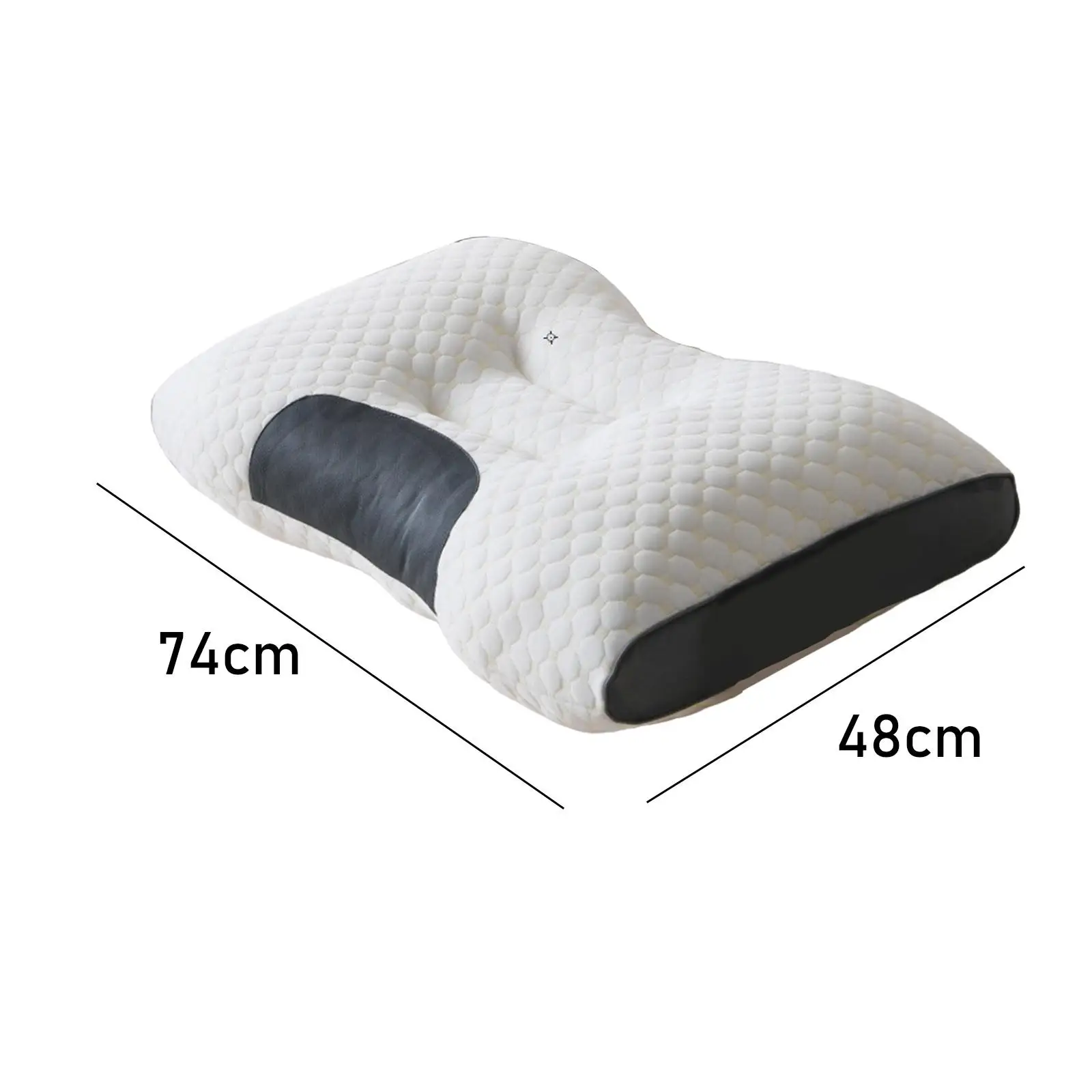 Modern Style Neck Support Pillow High Elastic Cotton Bed Cervical Pillow for Side Back Sleeper at Home