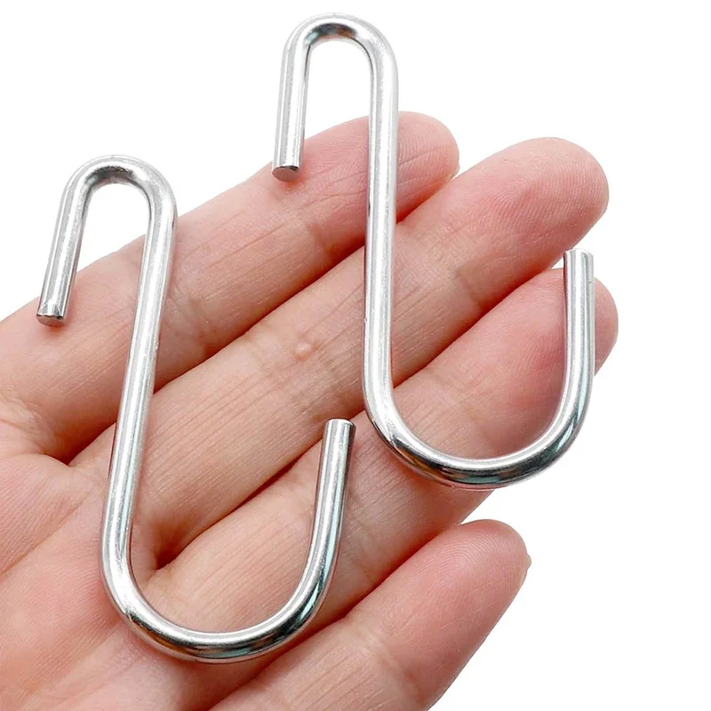 30Pcs Heavy-Duty S Hooks Pan Pot Holder Rack Hooks Hanging Hangers S-Shape Hooks for Kitchenware Pots Utensils Clothes Bags