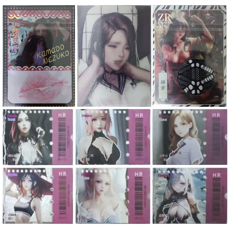 

Японское аниме «История богини» Holo Kamado Nezuko Chun Li Ana Amari Коллекционные карты, подарок на Рождество и день рождения, игрушка для детей