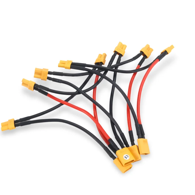 عالية الجودة XT30 XT60 XT90 1 أنثى إلى 2 ذكر Y الفاصل كابل البطارية موصل موازي 14AWG/16AWG ل RC هليكوبتر بدون طيار #5