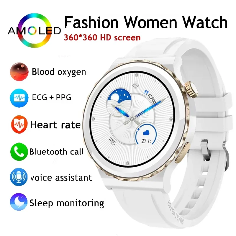 

2024 Sports Smart Watch Women Bluetooth Call Smartwatch IP68 Waterproof Fitness Tracker Health Monitoring For Android IOS Phone