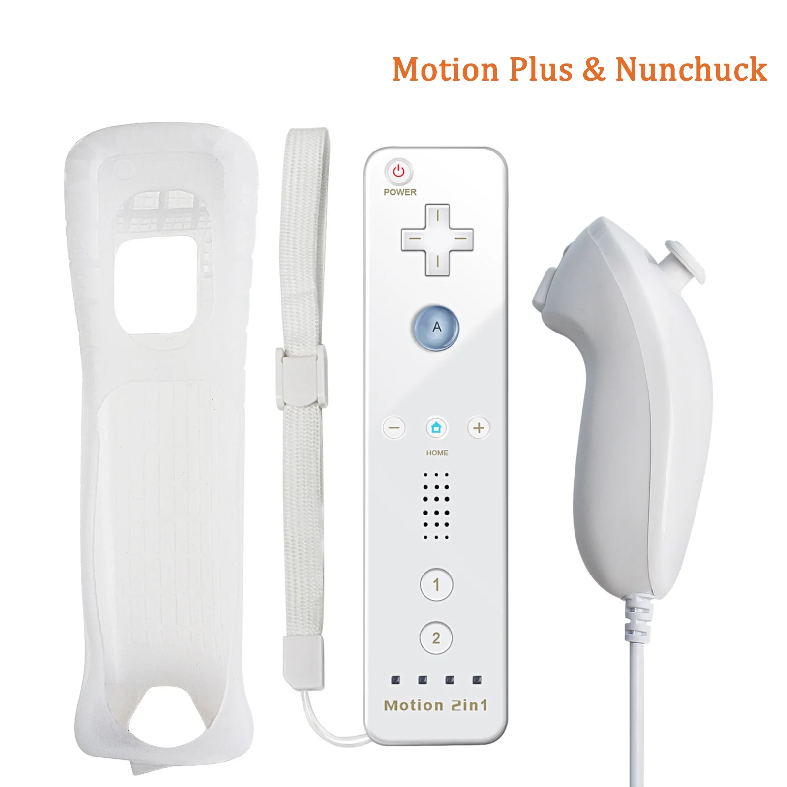 Optionele Motion Plus-afstandsbediening voor Wii-afstandsbediening Gamepad met Nunchuck-controller voor Nintendo Wii-gamesbediening