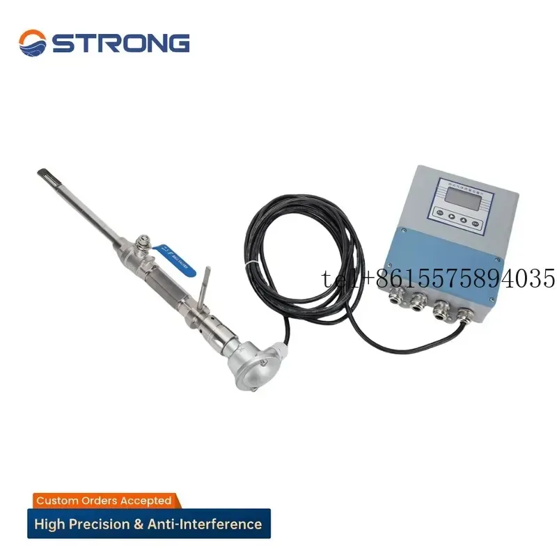 Hot Strong Brand Split-type Stainless Steel Thermal Mass Flow Meter for Air +/-1% Accuracy LCD
