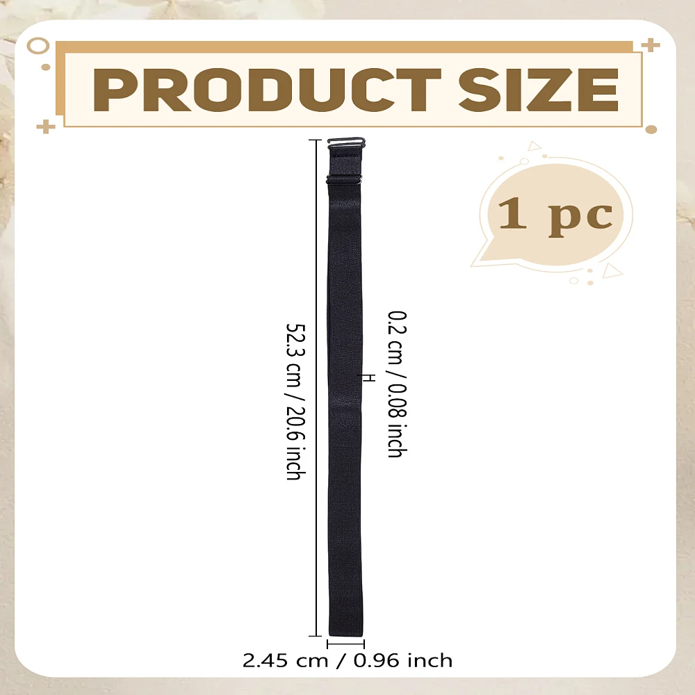 1Pcs Elastic Stretch Chain Belt Comfortable Invisible Wist Belt for Skirt Dresses Jeans Coats 52.3cm for Handmade Gift