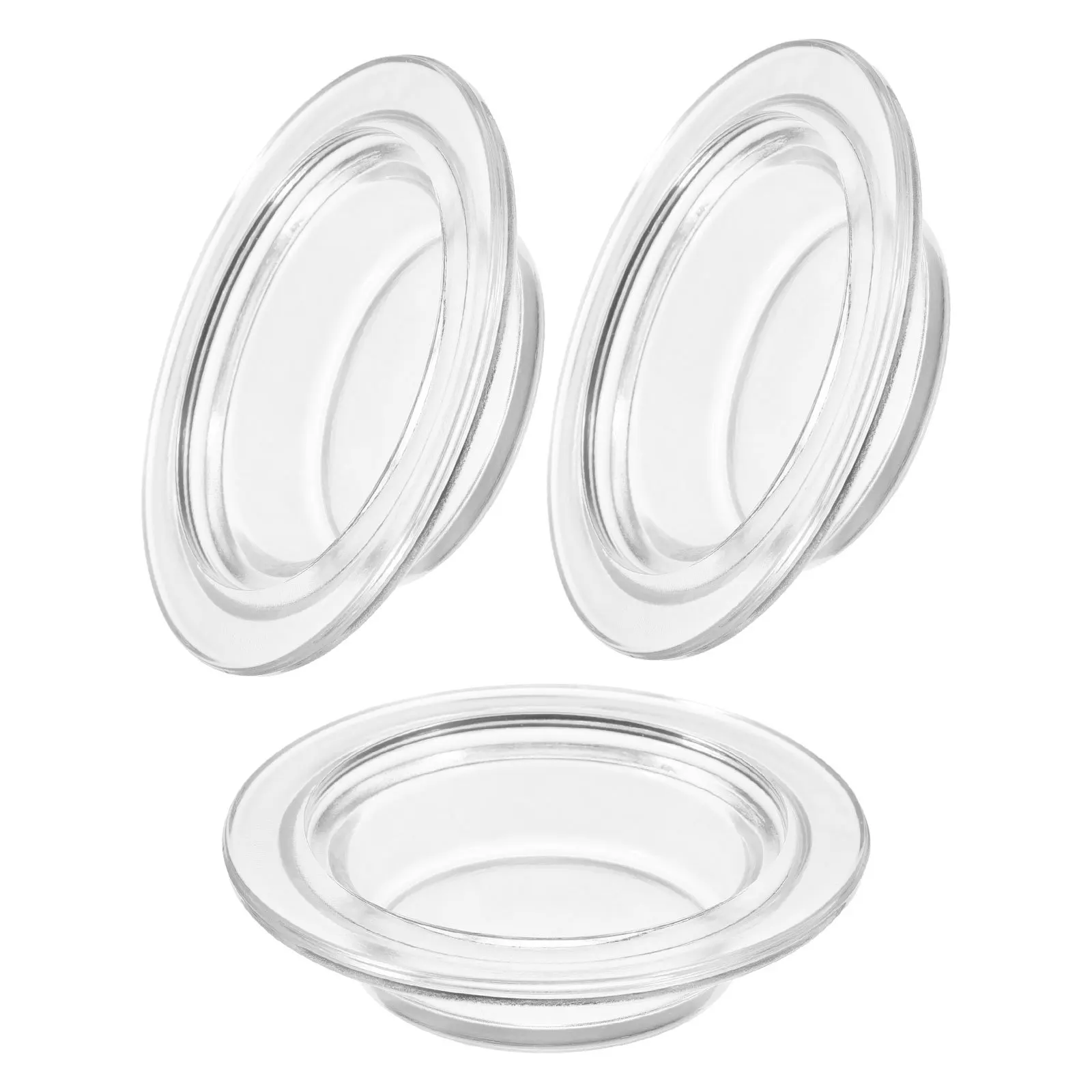 

3Pcs Glass Wax Warmer Dish Replacement Aroma Liner Tray Deep Cup Shape for Even Heat Distribution Scented Oil Melting Reusable