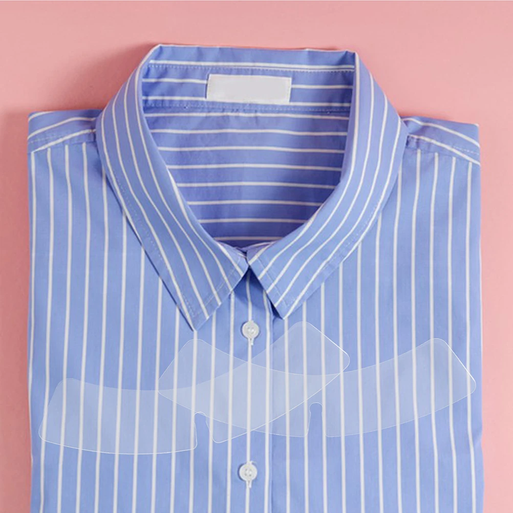 200 Pezzi Supporti Trasparenti per Colletto di Camicie da Uomo, Prevenzione Rughe, Accessori Riutilizzabili per Colletti