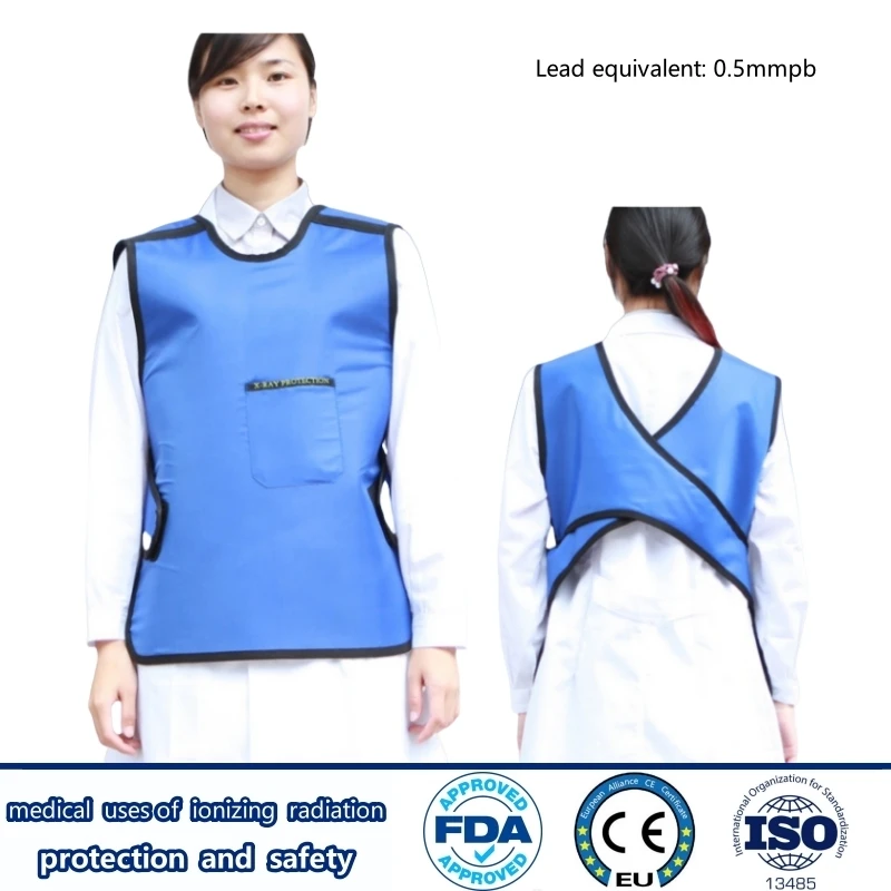 

Genuine x-ray gamma ray protective 0.5mmpb adult short lead apron hospital radiological protection doctor patient lead clothing