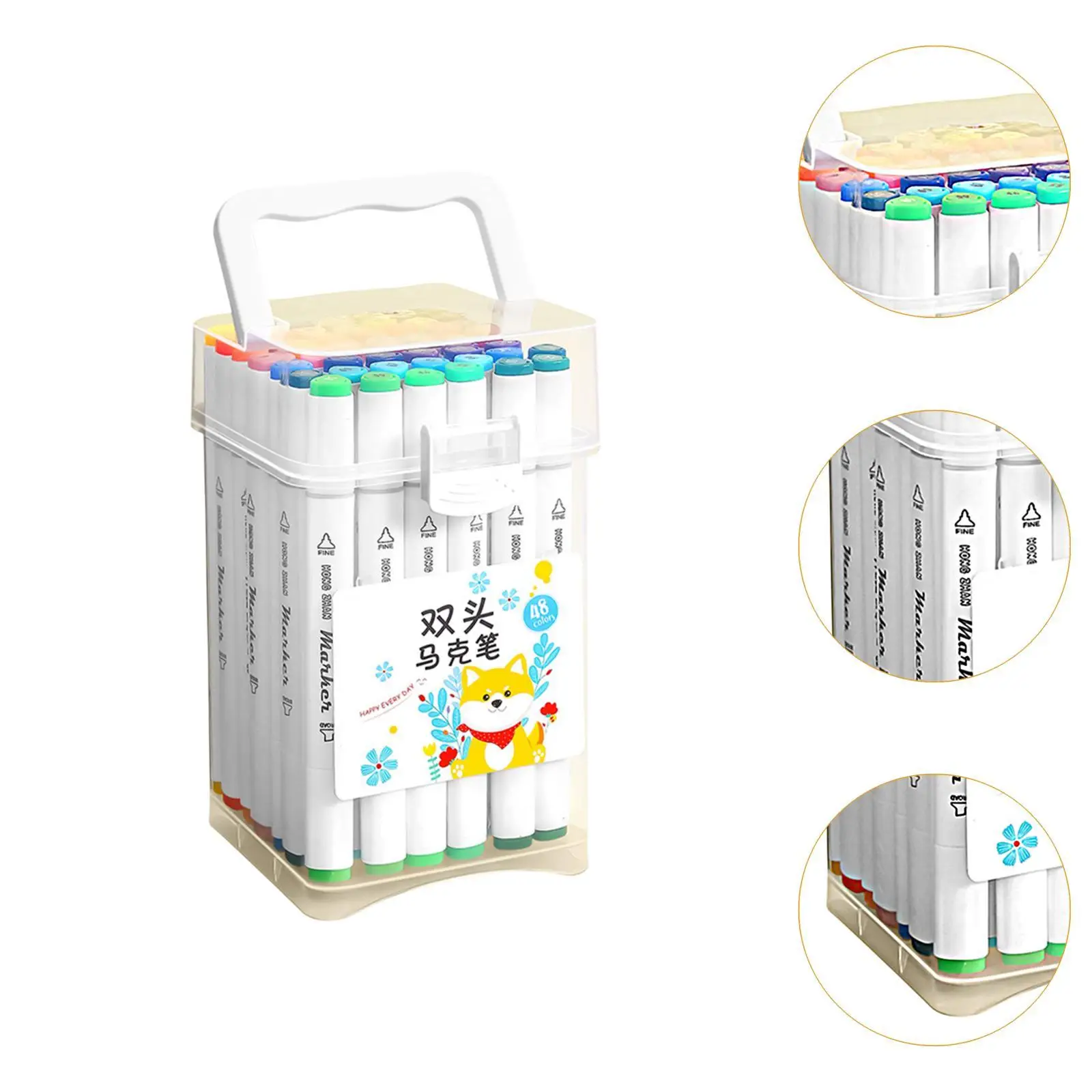 Acrylic Paint Markers Multicolor Professional Quick Drying with Carry Bag for Enthusiasts Note Taking DIY Crafting Wood Canvas