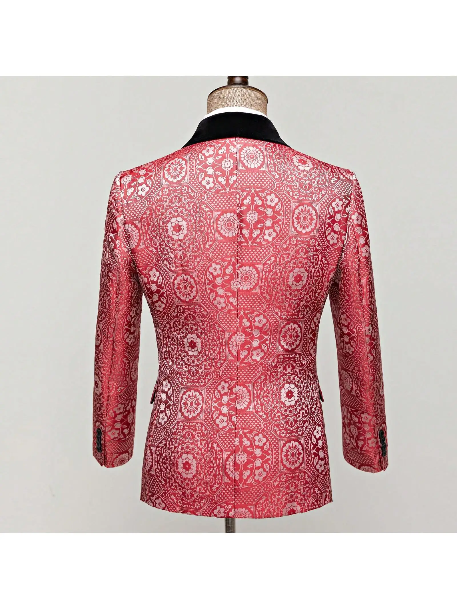 Costumes pour hommes, ensemble de costume de smoking, coupe cintrée, 2 pièces, veste et pantalon de dîner de fête luxueux