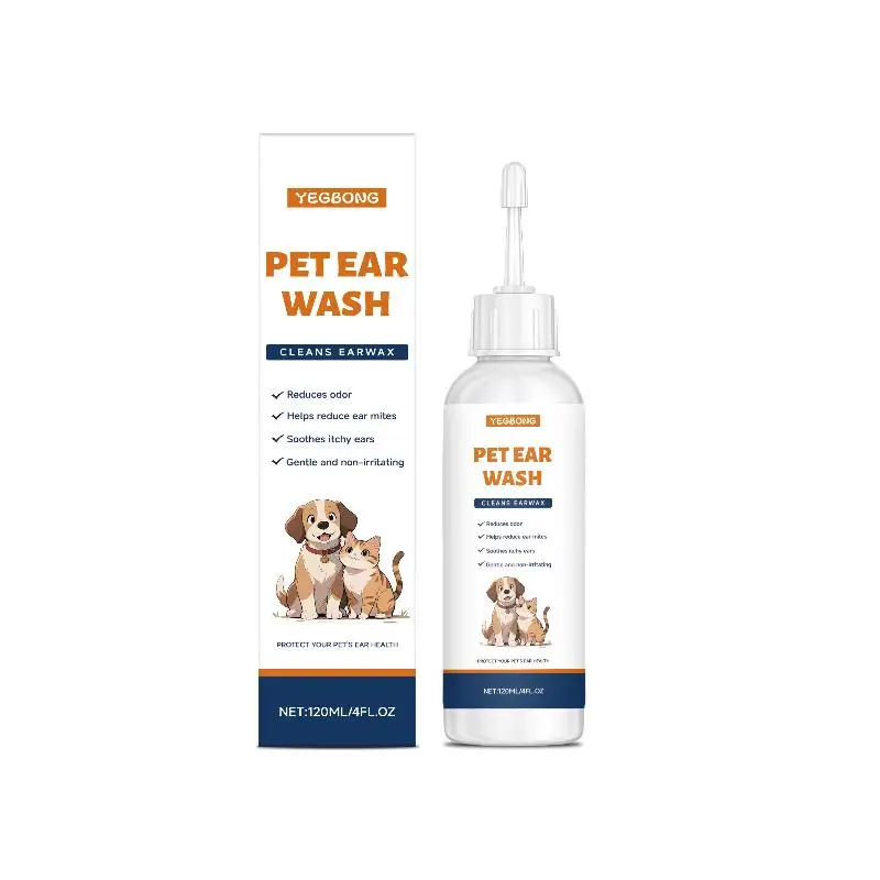 Pet Ear Cleaner Effectively Removing Earwax Reduce Ear Mites Alleviate Ear Odor Soothe Ear Itching Gentle Pet Ear Cleaning
