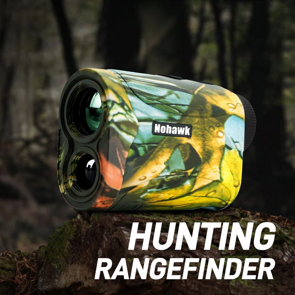 NOHAWK 1200m Telescope Multi Functional Range Finder for Hunter with Distance/Angle/Speed/CL/FA/Golf Mode 6X Zoom Distance Meter