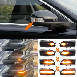 For Volvo C30 C70 S40 S60 V40 V50 V70 08-2010 S80 Car LED Dynamic Turn Signal Light Side Rearview Mirror Indicator Blinker Lamp