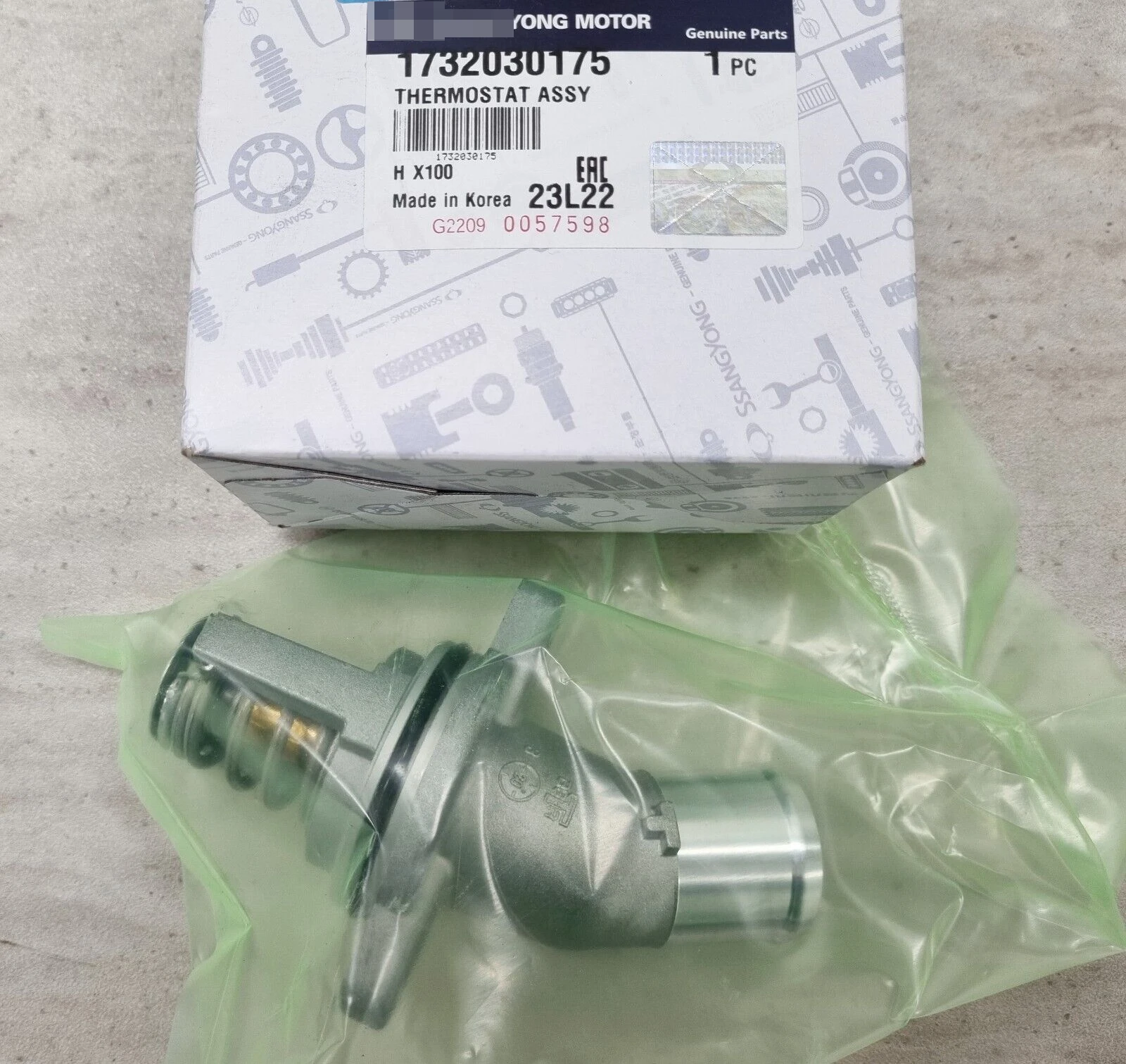 Genuine Thermostat #1732030175 for 2019 KORANDO +G16F, TIVOLI G16F,D16F