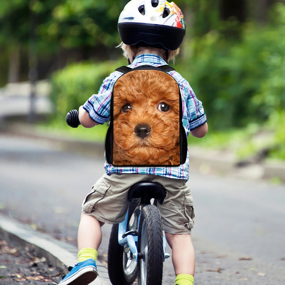 Mochila escolar para niños con estampado de caballo y Animal, bolsa pequeña informal para jardín de infantes, regalos de cumpleaños