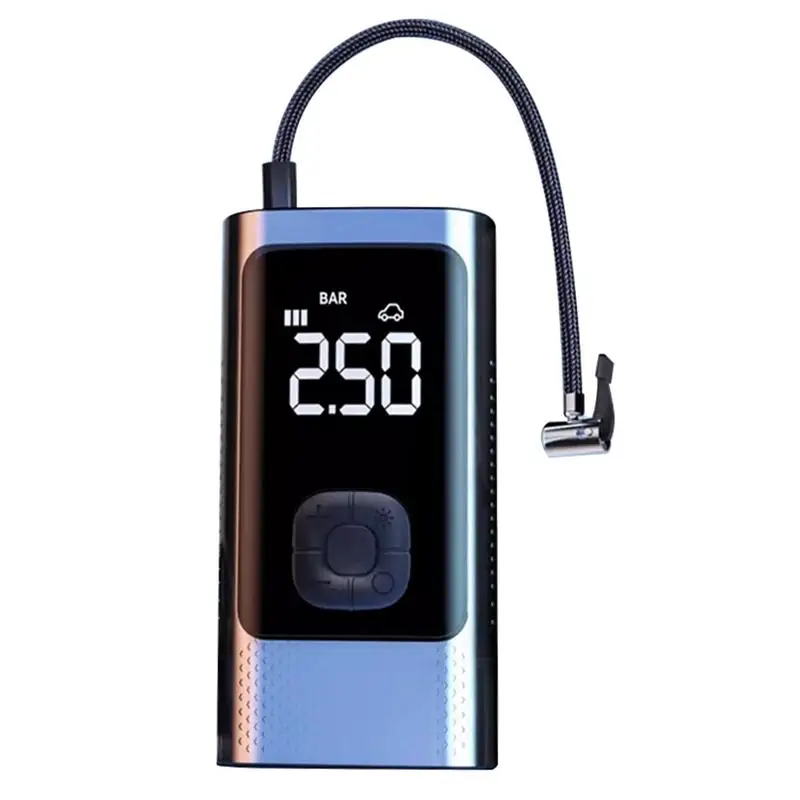 Tire Inflator Portable Air Compressor Auto Tire Pressure Guage With Digital Display Car Pump Auto Tire Air Pump With LCD Display