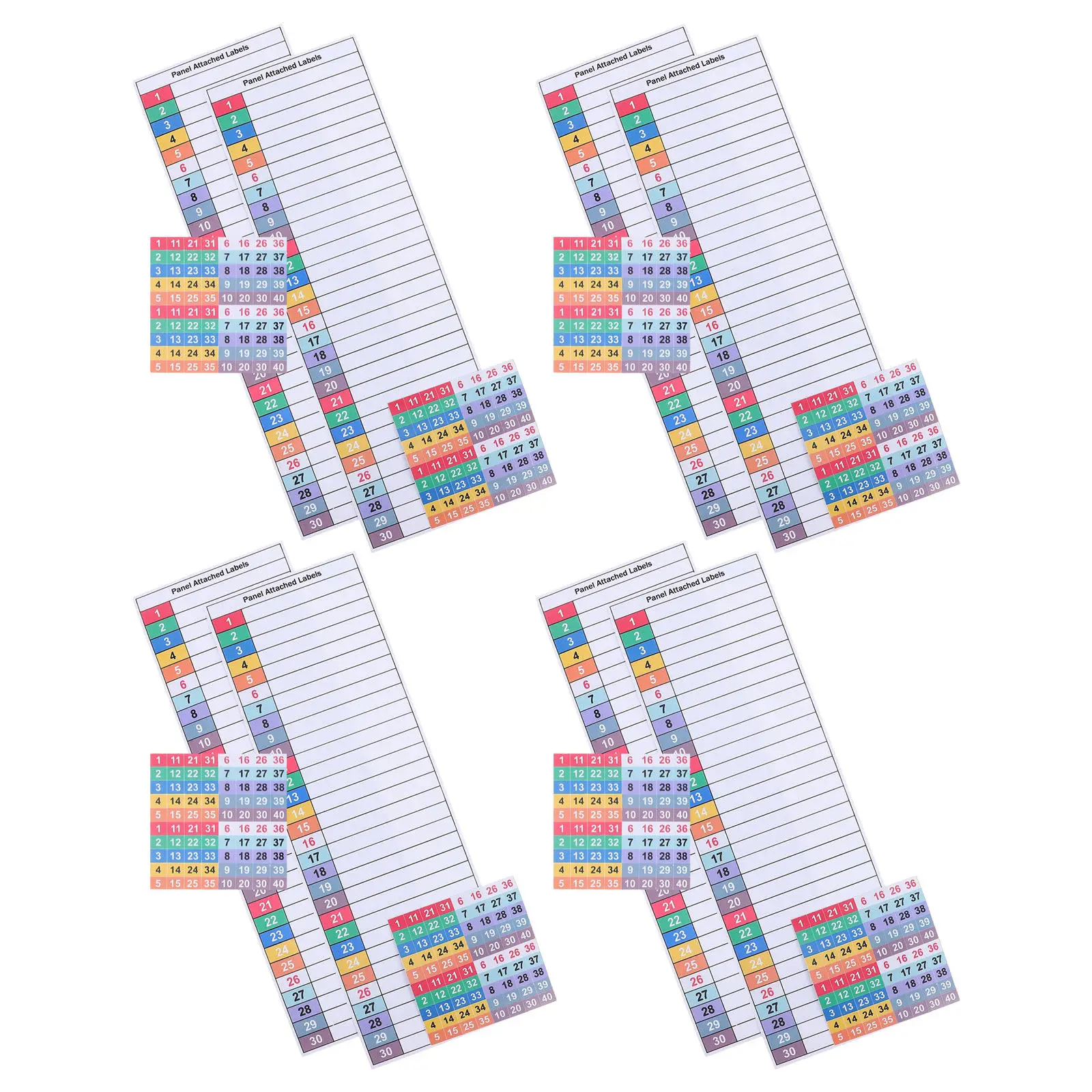 8 Sheets Electrical Panel Label Stickers Waterproof Self Adhesive High Visibility Circuit Breaker Box Markers Distribution Panel