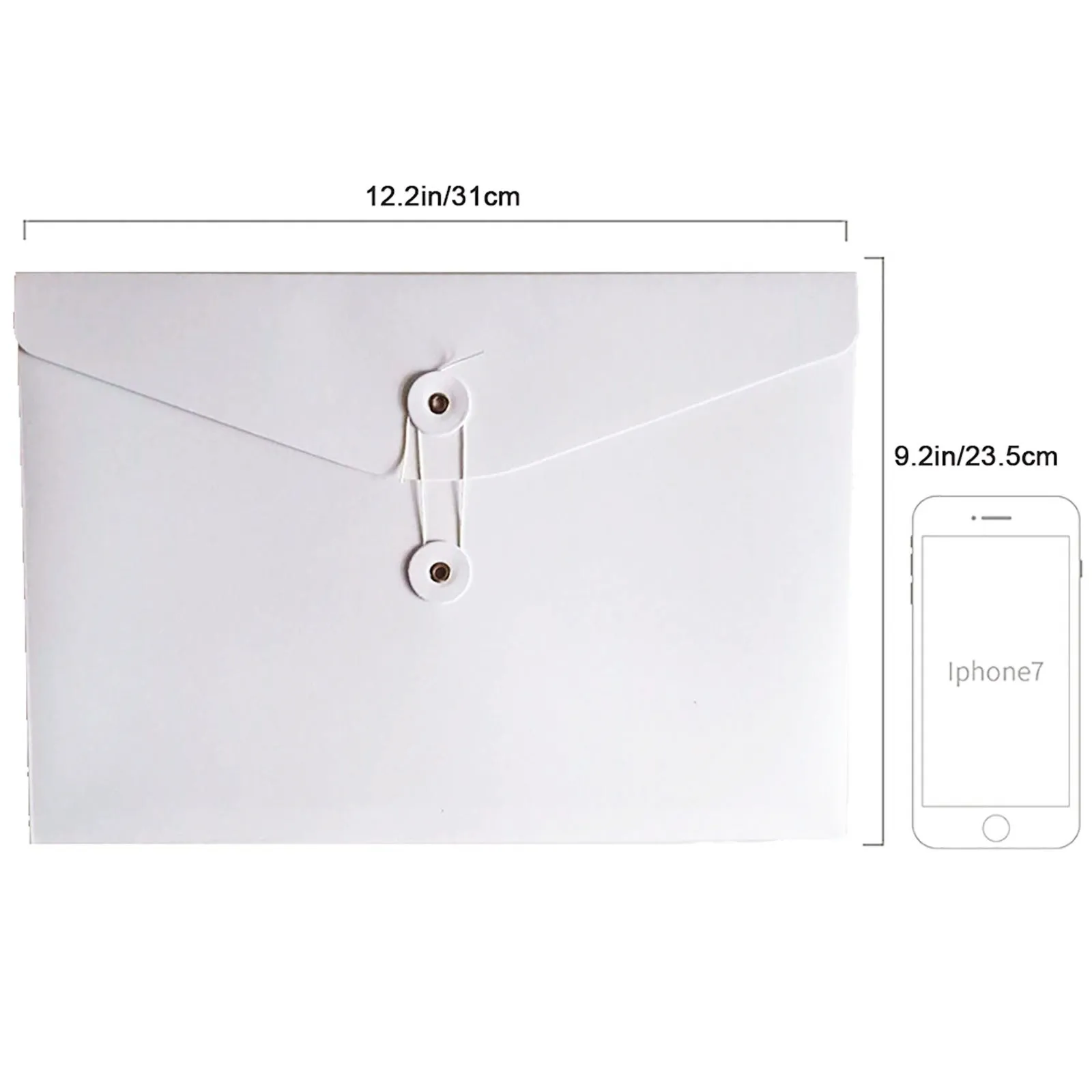 5pcs Kraft A4 String File Folder Envelope Pockets Project File Document Holder File Organizer Kraft Document Wallet For Office