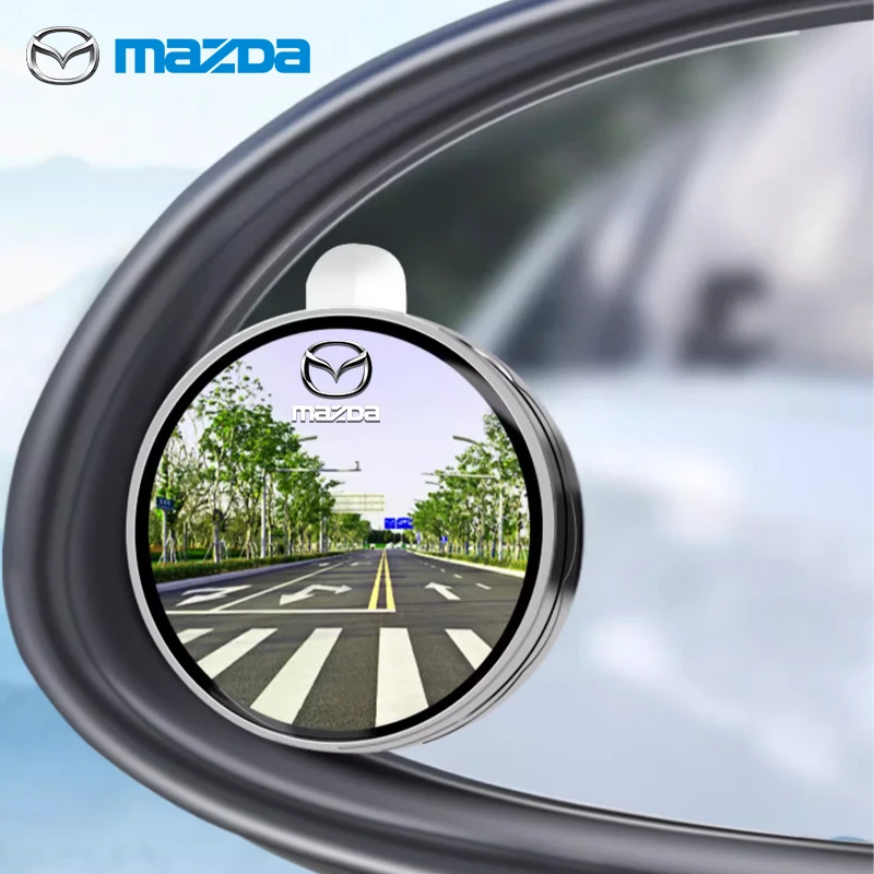 Car Wide-angle 360 Degree Adjustable Clear Rearview Auxiliary Mirror Accessories For Mazda 3 6 Atenza Axela Demio CX3 CX5 MP MS