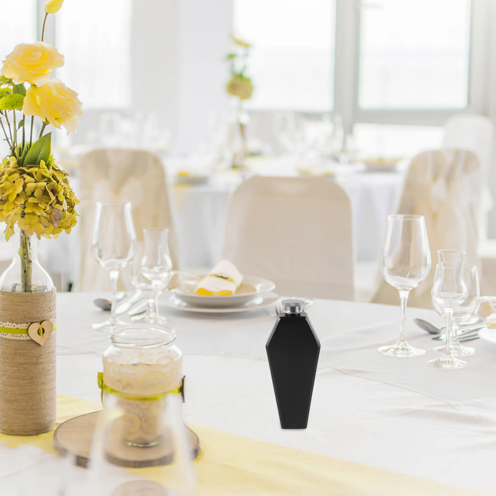 

Flagon Drinking Canteen Flasks for Liquor Men Stainless Steel Alcohol Pouches Disguise Bride Veteran Travel Funnel