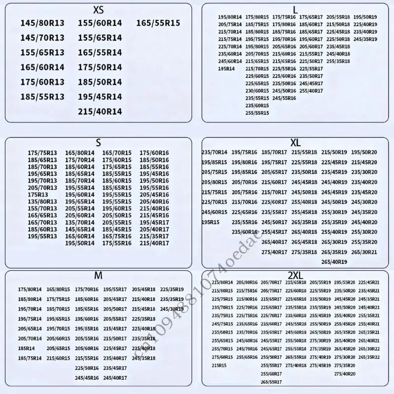 0XXC 2 Stück Universal-Reifen-Schneesocken für Reifen, SUVs und LKWs, rutschfeste Lösung für sichere Traktion