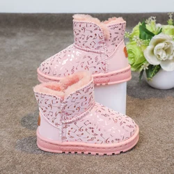 winter children boots snow boots cute fashion school wear for boys and girls
