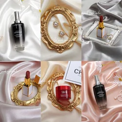 Photography Photo Prop Thickened Crystal Satin Fabric Ornaments Jewelry Shooting Morandi Color Decoration Background Foto Studio