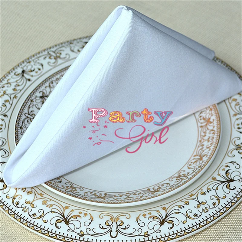 100% Cotton Napkin Table Cloth Napkins For Wedding Event Party Decoration