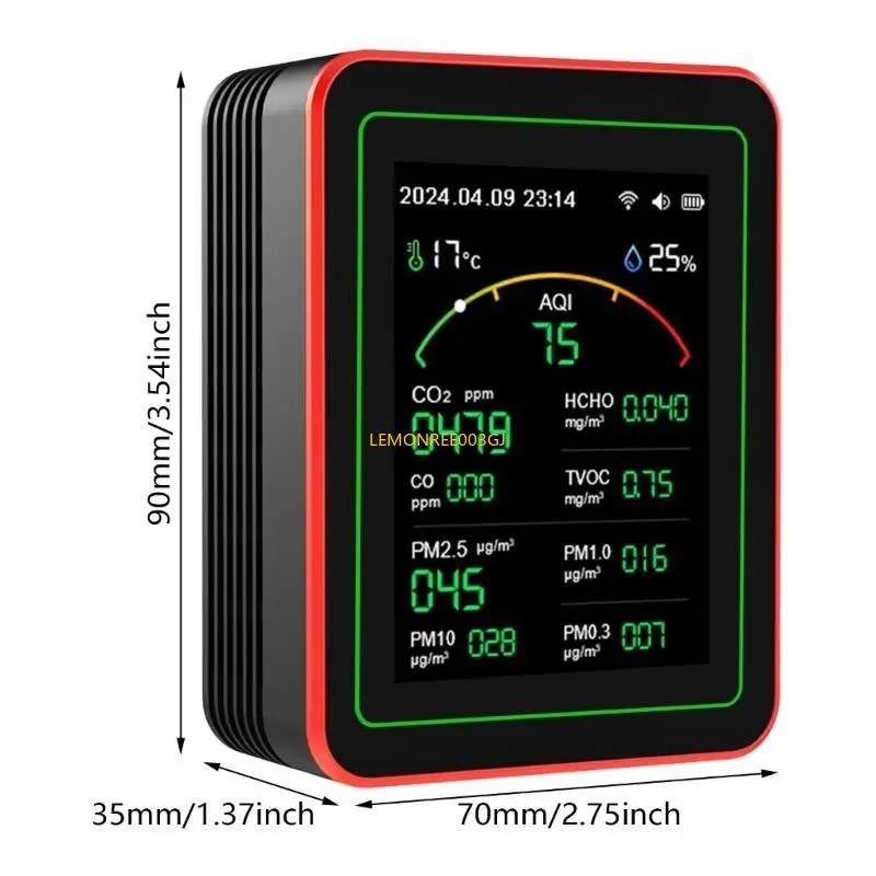 M4yc formaldeído tvoc detectores medidores temperatura precisam testador