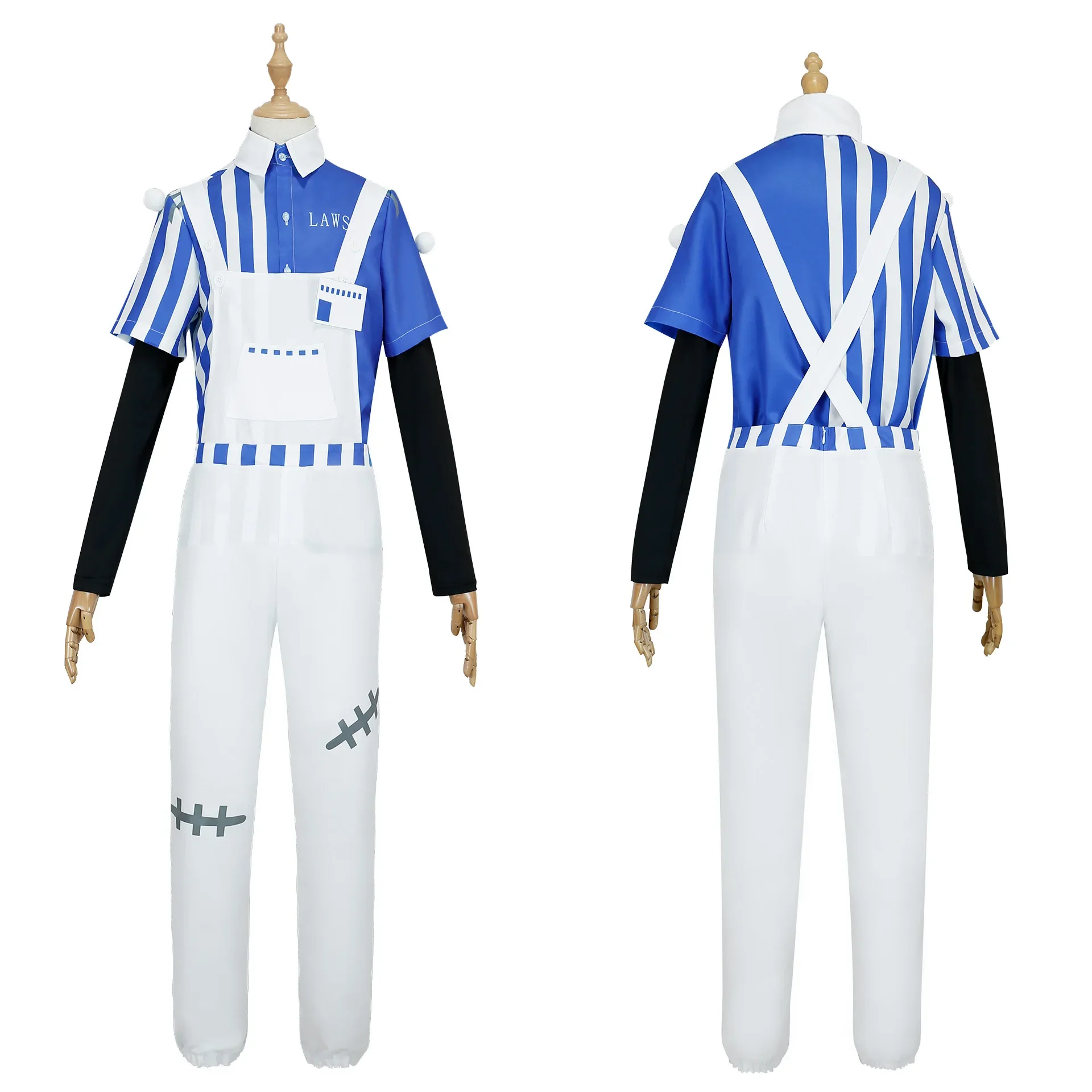 Game Anime Identity V Psychologist Ada Mesmer Cosplay Costume Dress Patient Emil Cosplay Costume Men's and Women's Halloween Set