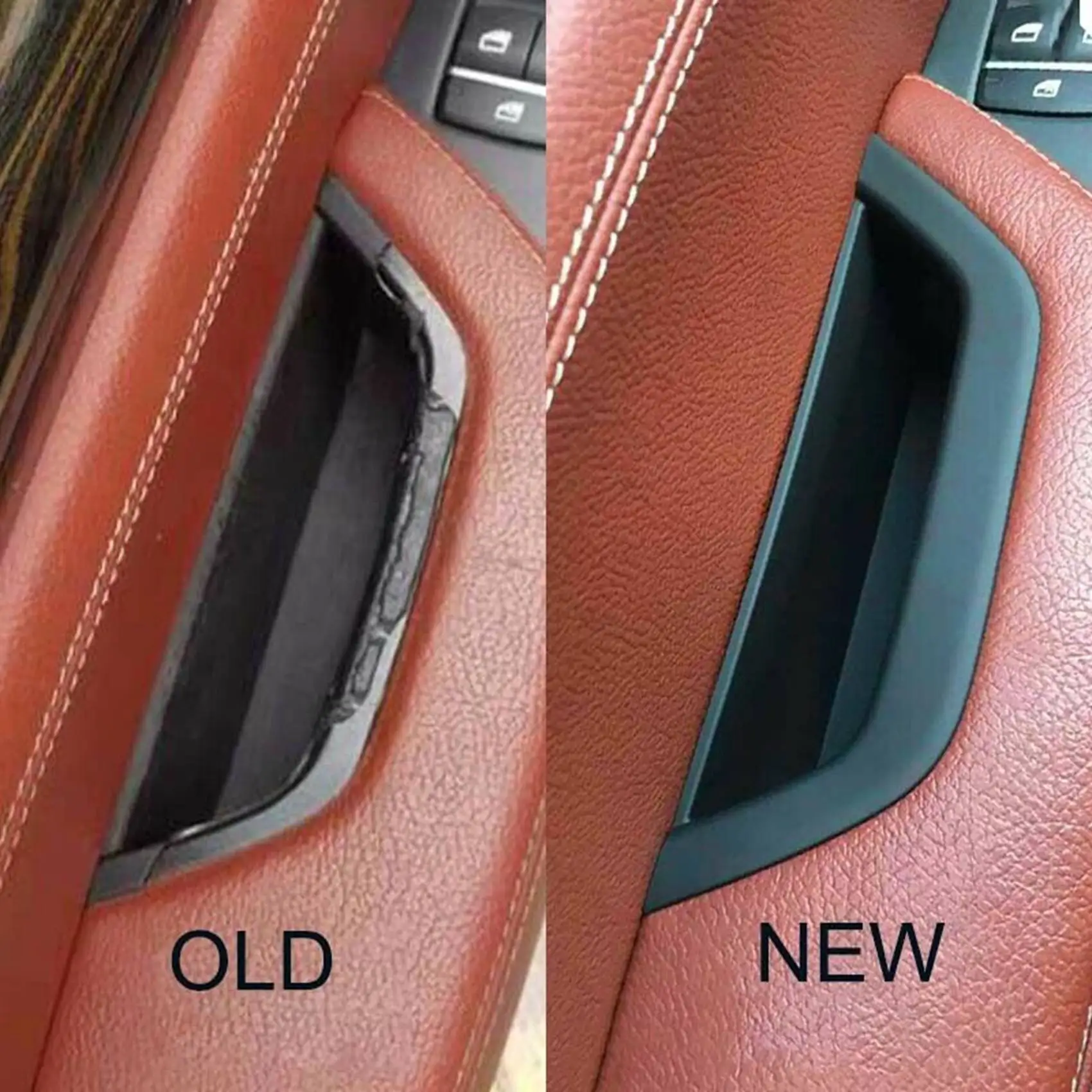 

3X автомобильная внутренняя дверная ручка, накладка, совместимая с BMW F25 F26 X3 X4 2011-2017, передняя левая сторона, черный