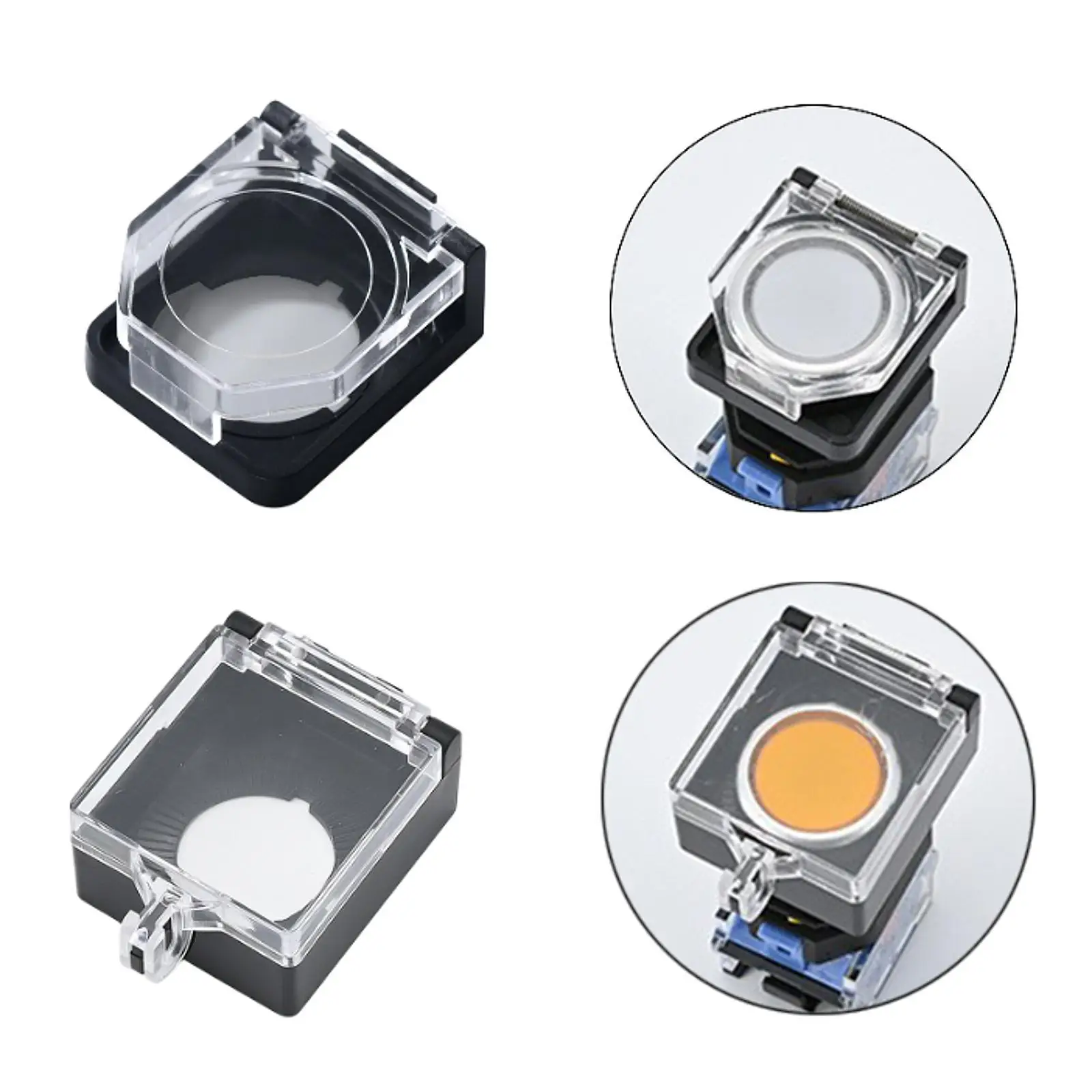 Push Button Cover Guard Accessory Waterproof Durability Multifunctional Protector Easily Install Emergency Stop Button Cap