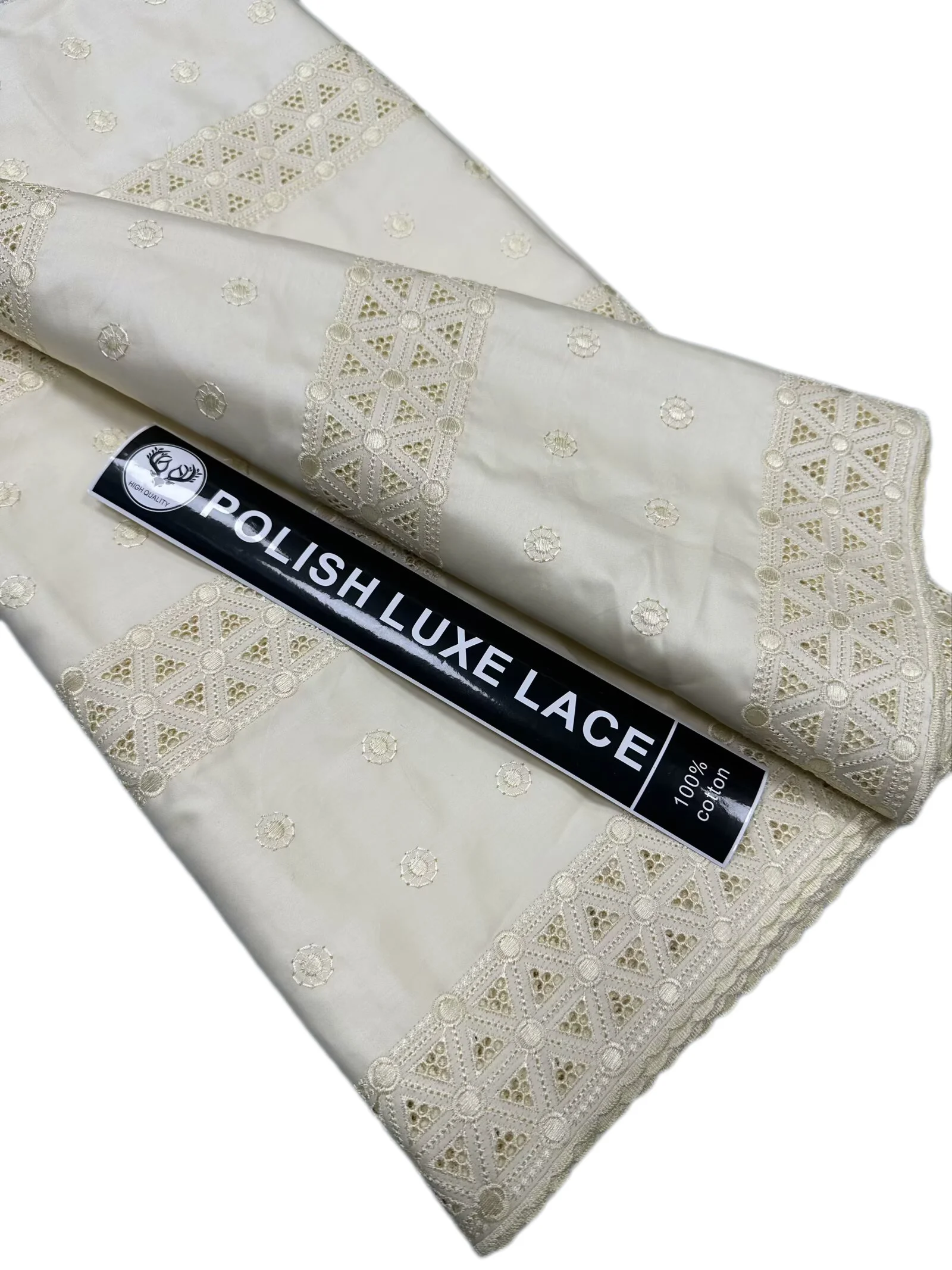 

Новый цвет, 100% хлопок, кружевная африканская ткань, высокое качество, швейцарская вуаль, польская кружевная хлопковая ткань для мужчин и женщин, шитье платья FS