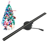 3D Hologram LED Fan Projector 16.5in LED Fan Hologram Full Color Projector with 244 LED Lights 2000x224 Resolution Holographic
