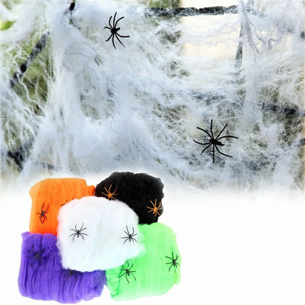 Horror Halloween Party Decoration Haunted Houses Doorway Outdoors Decorations Black Creepy Cloth Scary Gauze Gothic Props - view 6