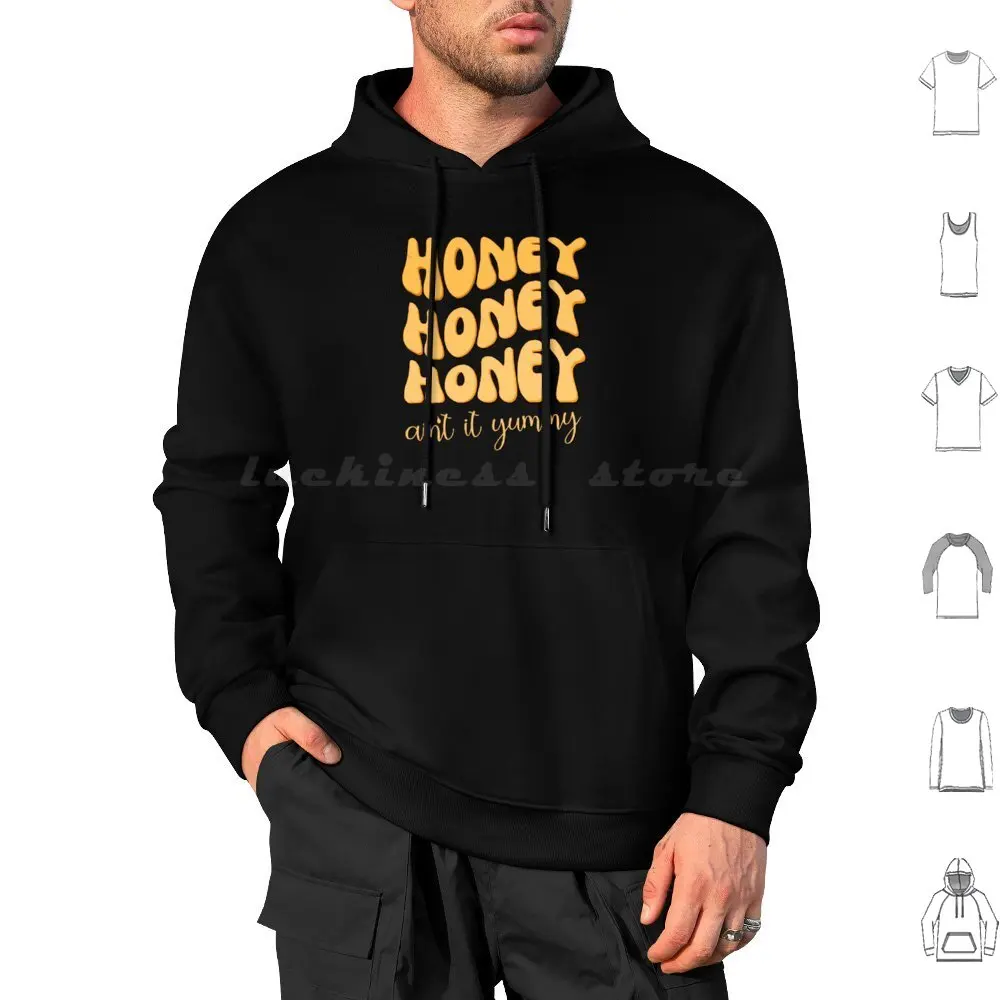 Beekeeper Life-Honey Honey Honey Ain't It Yummy Hoodies Long Sleeve Beekeeping Beekeeper Life Yummy Honey Love Honey