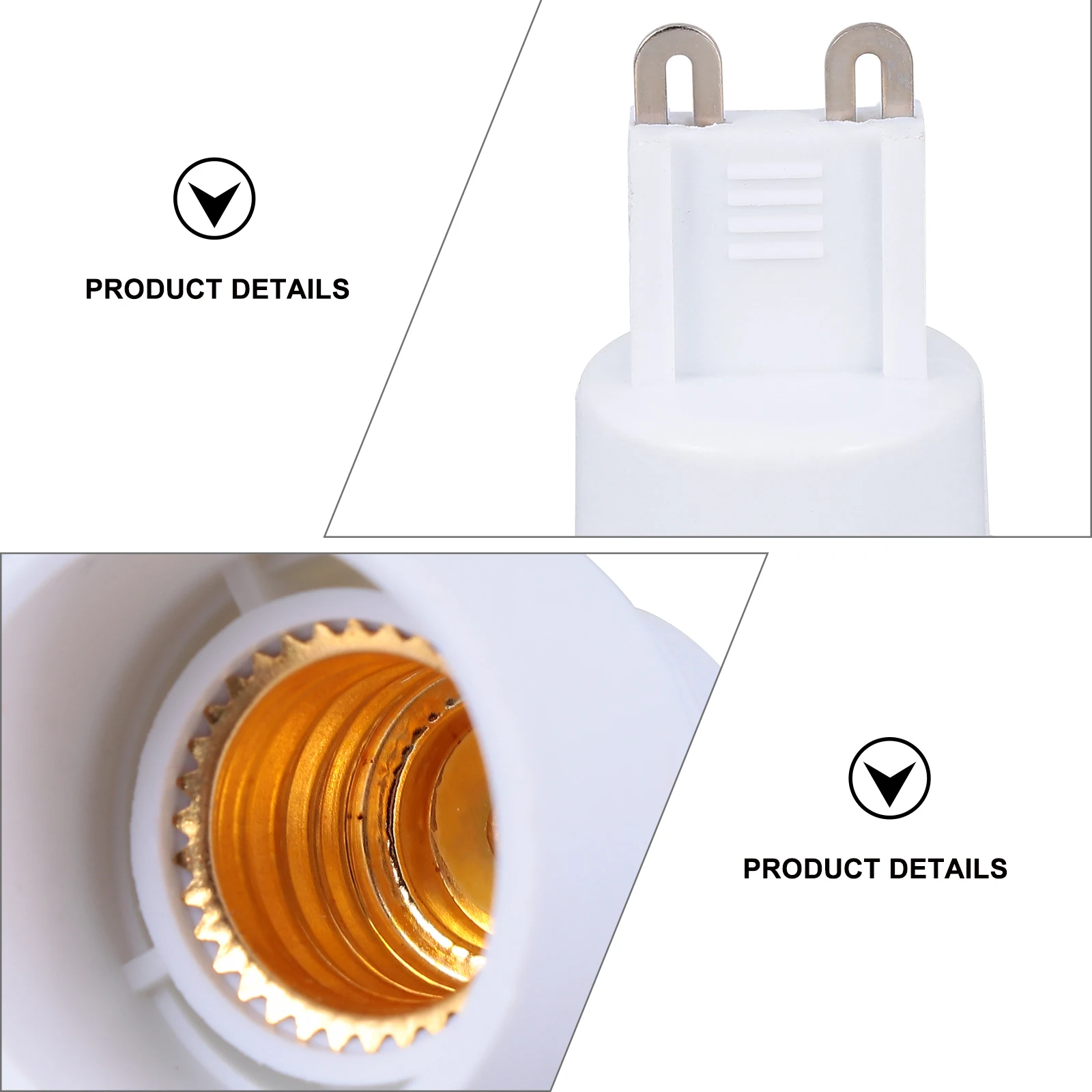 

4pcs to E14 Light Converter Adapter Socket Lamp Holder Adapter White 100 230V Durable Practical Lamp Accessories