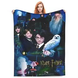 Blanket Quality Super Warm Throw Blanket HARRY POTTER Magic Movie Winter Decorative Couch Bed Funny Bedspread