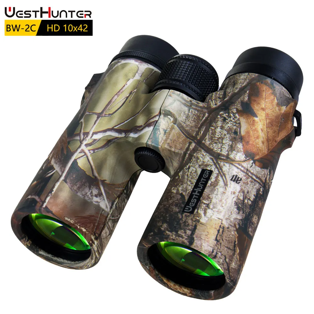 WestHunter BW-2C HD 10x42 Binoculars Camouflage Long Range Professional Camping Hunting Telescope Optical Equipment For Outdoor