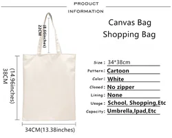 Shopping Bag Women Handbag Shoulder Bag Ladies Shopper Canvas Bag Commute Large Capacity School Tote Bag